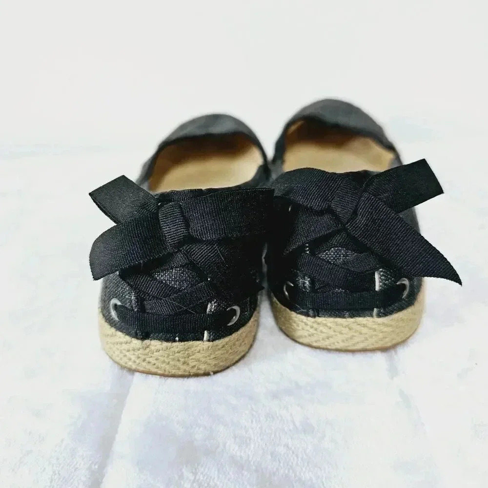 UGG black canvas espadrille flats 6.5 - Picture 6 of 13
